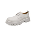 Damen modische Schnürschuhe mit robuster Plattformsohle und hochwertigem Leder R&B