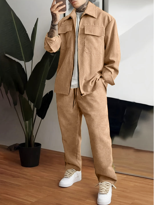Herren Flanelljacke mit praktischen Taschen R&B