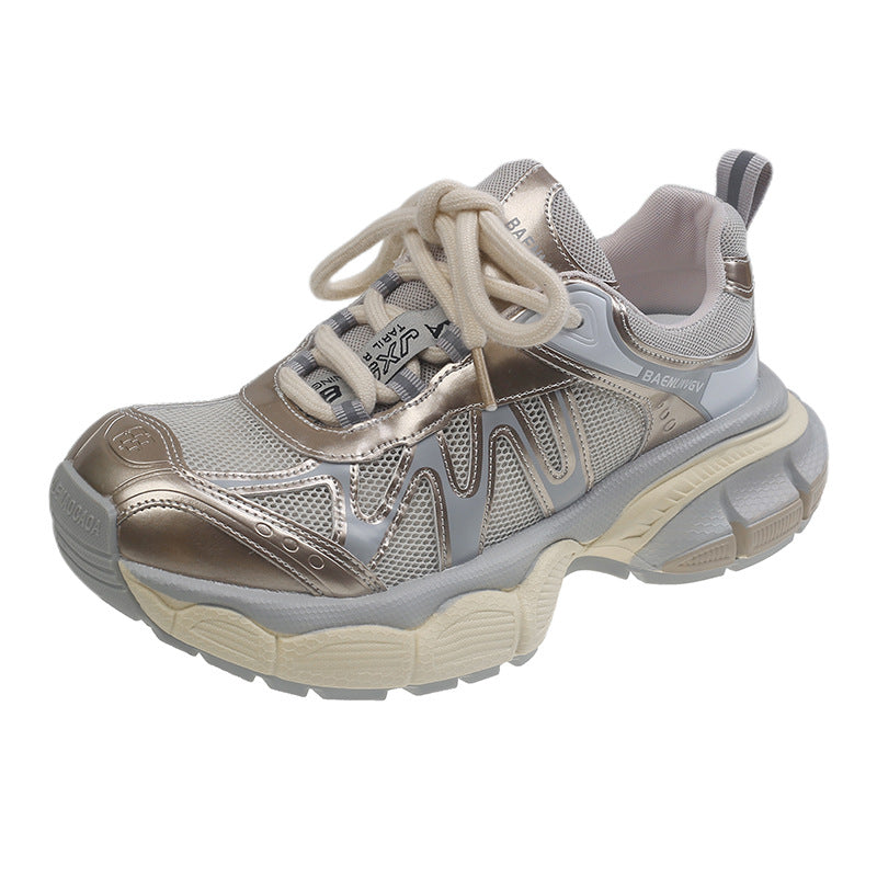 Damen sportliche Lauf Sneakers mit atmungsaktiver Mesh-Oberfläche und dämpfender Sohle R&B