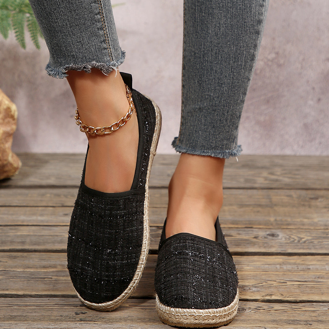 Damen Espadrilles mit rutschfester Sohle und anatomischem Fußbett R&B