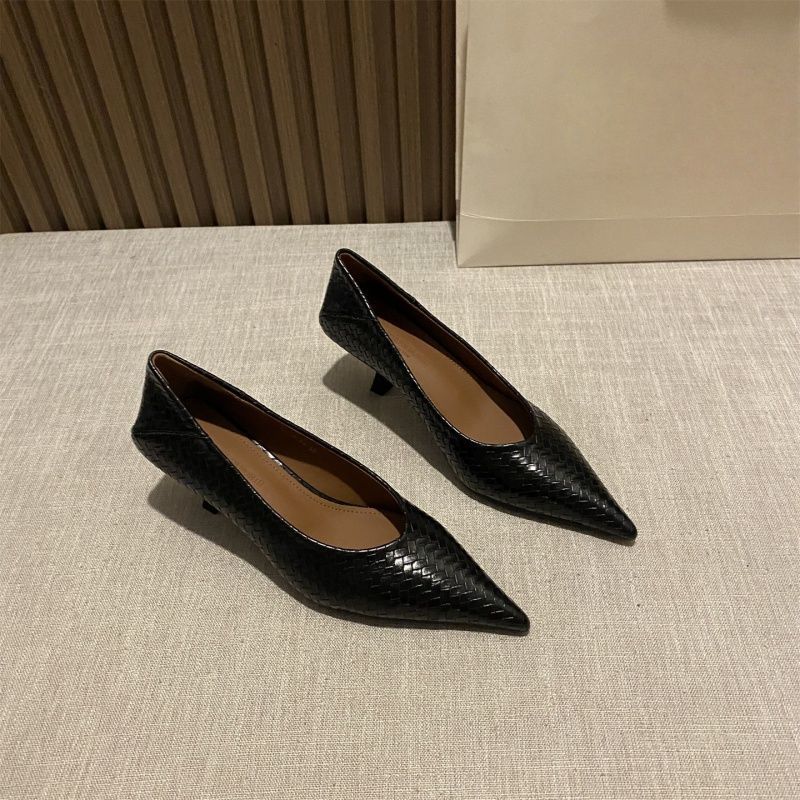 Damen Ballerinas aus geflochtenem Lederdesign R&B
