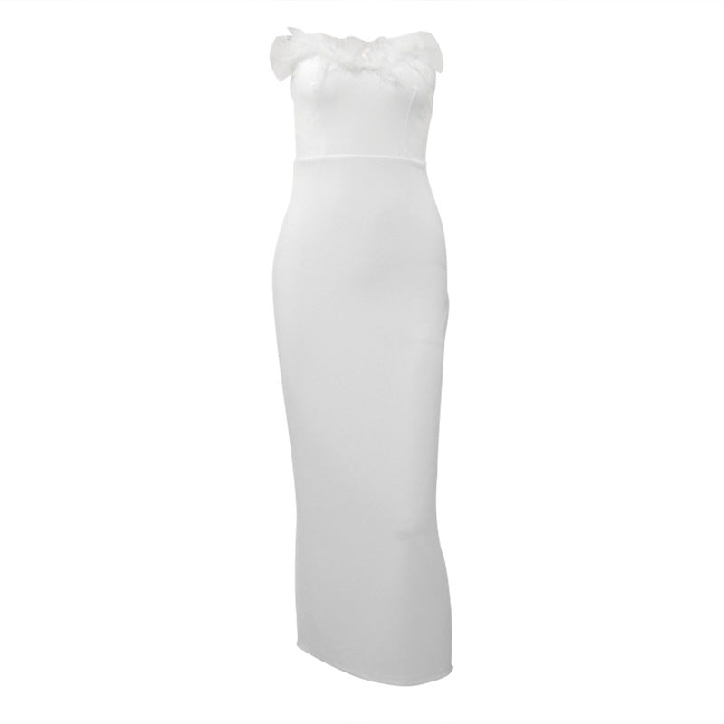 Damen Hochwertiges Sommerkleid mit feinem Spitzenbesatz R&B
