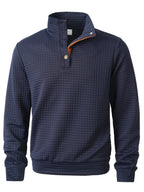 Herren stylischer Pullover mit modischem Stehkragen R&B