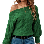 Damen Oversized Strickpullover mit strukturiertem Design R&B