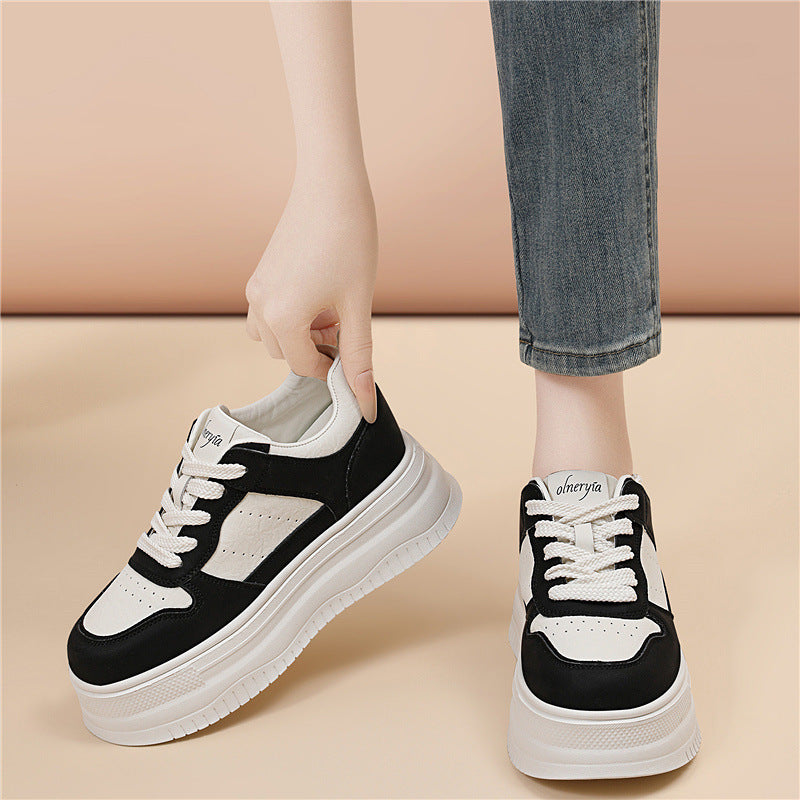 Damen Modische und komfortable Plateau-Sneaker mit dämpfender Sohle R&B