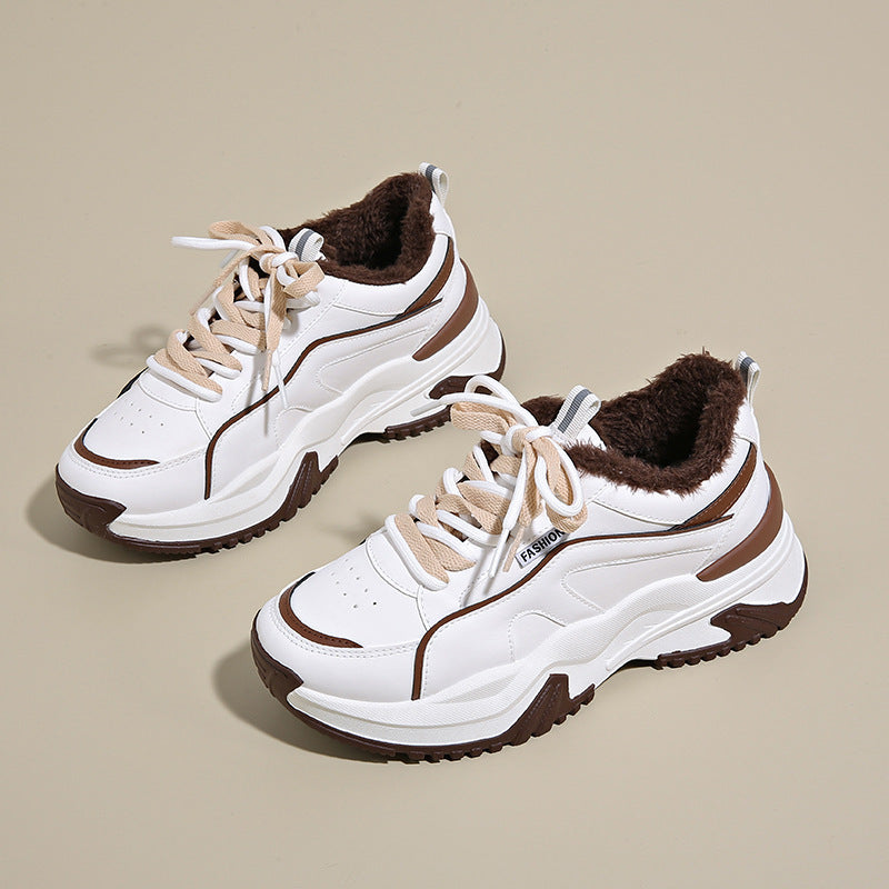 Damen Sportliche High-Top Sneakers mit kuscheligem Innenfutter R&B