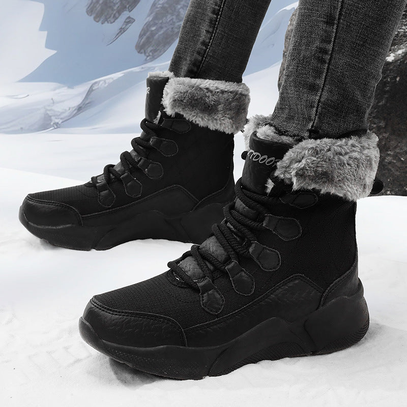 Damen isolierte Winterstiefel mit kuscheligem Futter und rutschfester Sohle