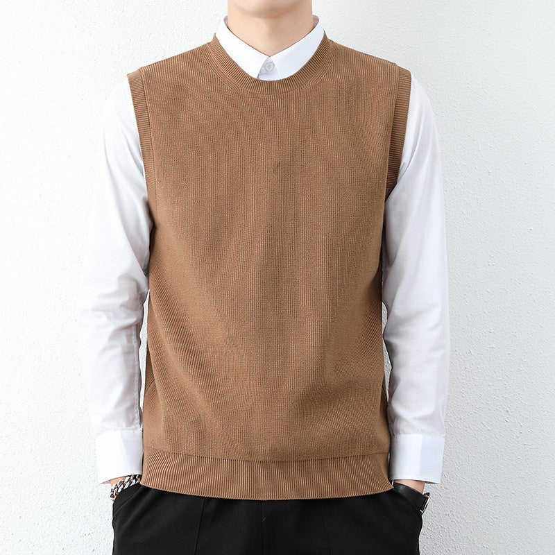 Herren Strickweste mit modernem Feinstrickmuster und bequemer Passform R&B