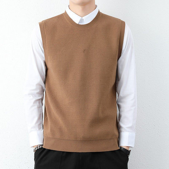 Herren Strickweste mit modernem Feinstrickmuster und bequemer Passform R&B