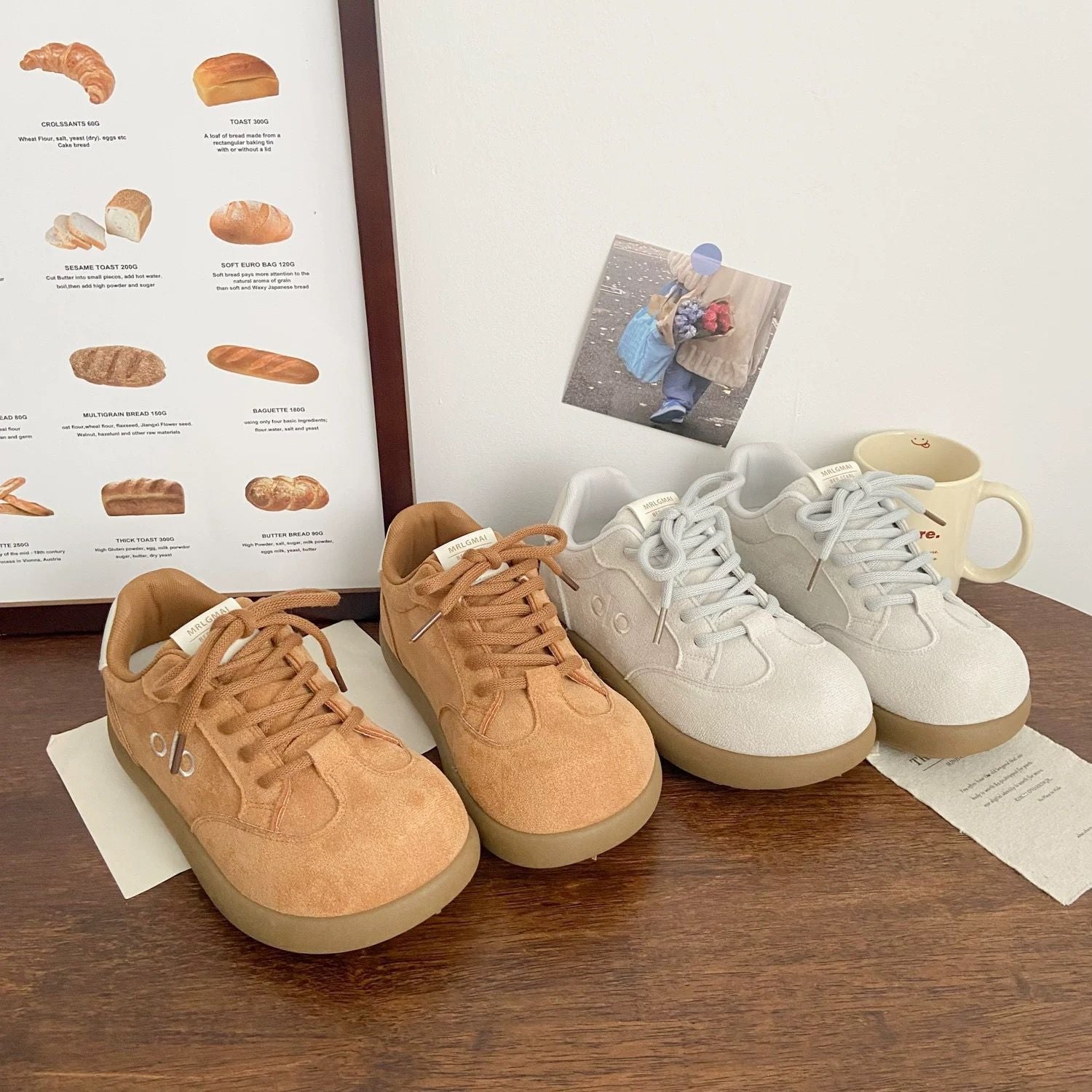 Damen Sneaker mit dicker, flexibler Sohle und atmungsaktivem Obermaterial