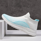 Damen Freizeit-Laufschuhe mit atmungsaktivem Strickdesign und rutschfester Sohle R&B
