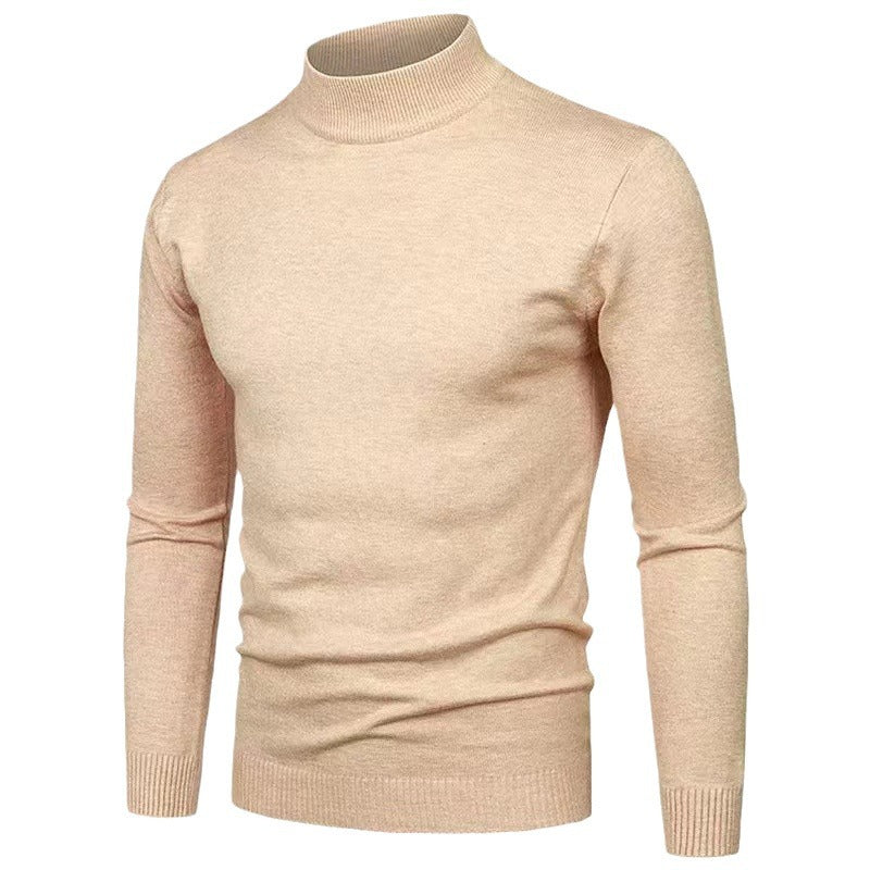 Herren Rollkragenpullover aus hochwertigem Strickmaterial mit feiner Textur R&B