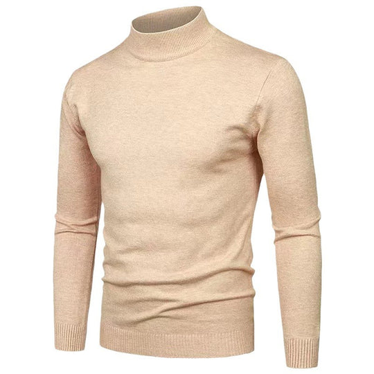 Herren Rollkragenpullover aus hochwertigem Strickmaterial mit feiner Textur R&B