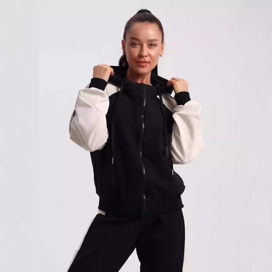 Damen Sportlicher Hoodie-Trainingsanzug mit eleganten Details und hochwertigem Material R&B
