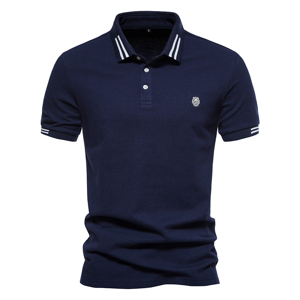 Herren Polohemd mit modernem Strukturdesign und stilvollen Akzenten R&B
