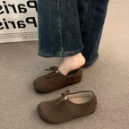 Damen Bequeme Clogs mit Satinband R&B