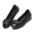 Damen Elegante Ballerinas mit modischer Schleifenverzierung und komfortabler Wedge-Sohle R&B
