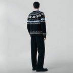 Herren Strickpullover mit winterlichem Muster R&B