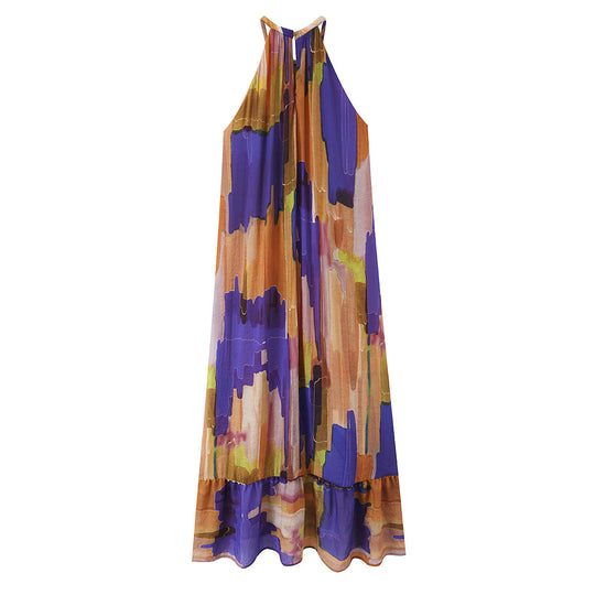 Damen Maxikleid mit modernem Farbverlauf R&B