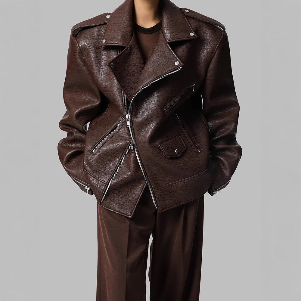 Damen Bikerjacke aus hochwertigem R&B
