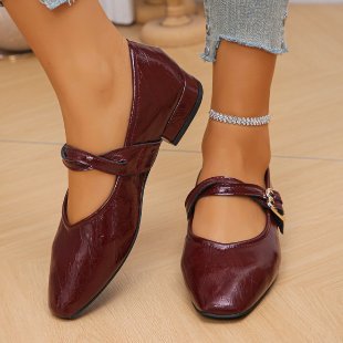 Damen Ballerinas mit dekorativer Schließe und elegantem Obermaterial R&B