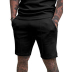 Herren nan kurze Freizeithose aus Baumwollmischung mit elastischem Bund und Kordelzug R&B