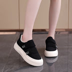 Damen Sneakers mit praktischem Klettverschluss und modischer Plattform R&B
