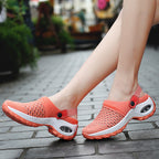 Damen Atmungsaktive Clogs mit elastischem Komfort und rutschfester Sohle R&B