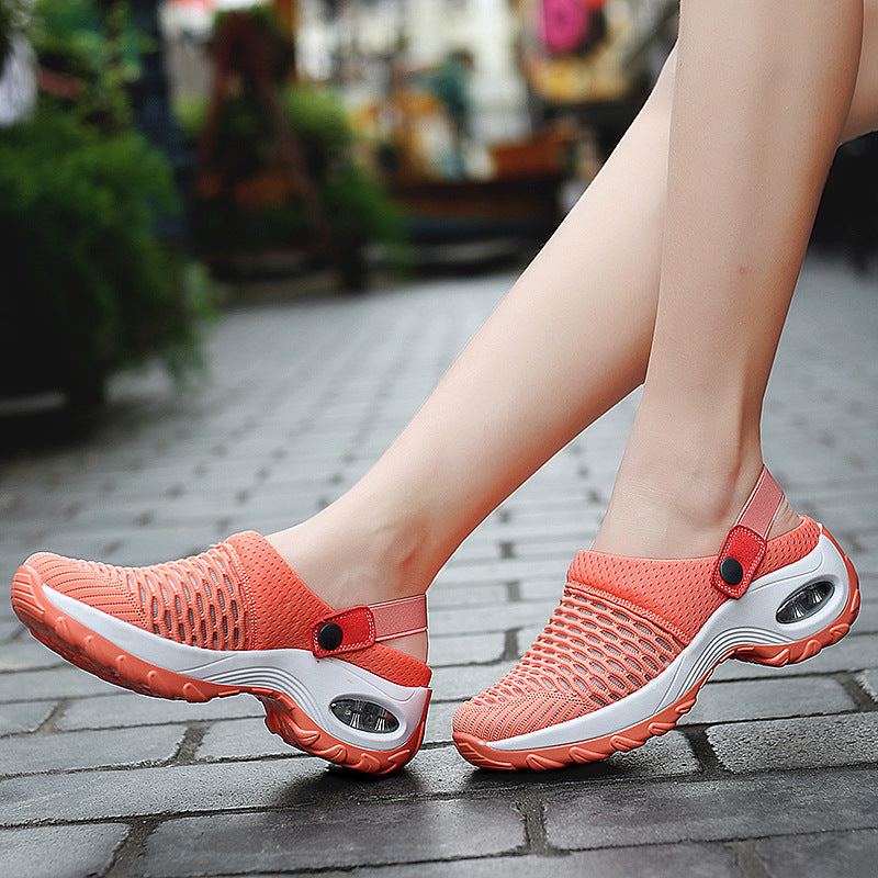 Damen Atmungsaktive Clogs mit elastischem Komfort und rutschfester Sohle R&B