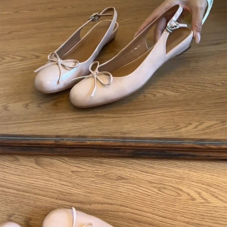 Damen Slingback-Ballerinas mit eleganten Schleifendetails R&B
