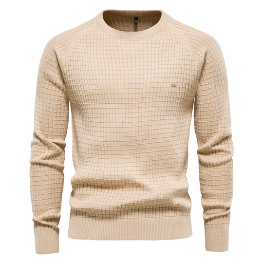 Herren strukturiertes Rundhals Sweatshirt mit modernem Design R&B