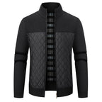 Herren modische Übergangsjacke mit strukturiertem Design und isolierendem Innenfutter