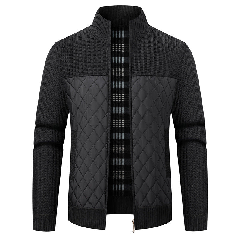Herren modische Übergangsjacke mit strukturiertem Design und isolierendem Innenfutter