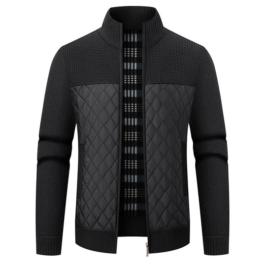 Herren modische Übergangsjacke mit strukturiertem Design und isolierendem Innenfutter R&B
