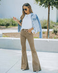Damen Hoch geschnittene Bootcut Jeans R&B