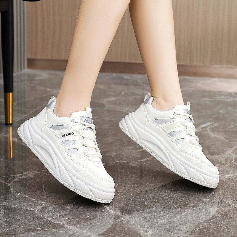 Damen Sportliche Sneakers mit dämpfender Laufsohle und atmungsaktiver Obermaterialstruktur R&B