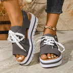 Damen modische Sandaletten mit offenen Zehen und frischem Design R&B