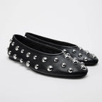 Damen Ballerinas mit modischen Metallakzenten R&B