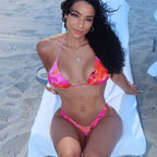 Damen Triangel-Bikini mit elegantem Hochschnitt R&B