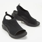 Damen Sportliche Sandalen mit atmungsaktivem Obermaterial und bequemer Plattform R&B