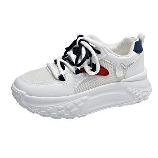 Damen Sportliche Sneakers mit atmungsaktiver Netzstruktur und flexibler Sohle R&B