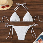 Damen Triangel-Bikini mit strukturierter Oberfläche