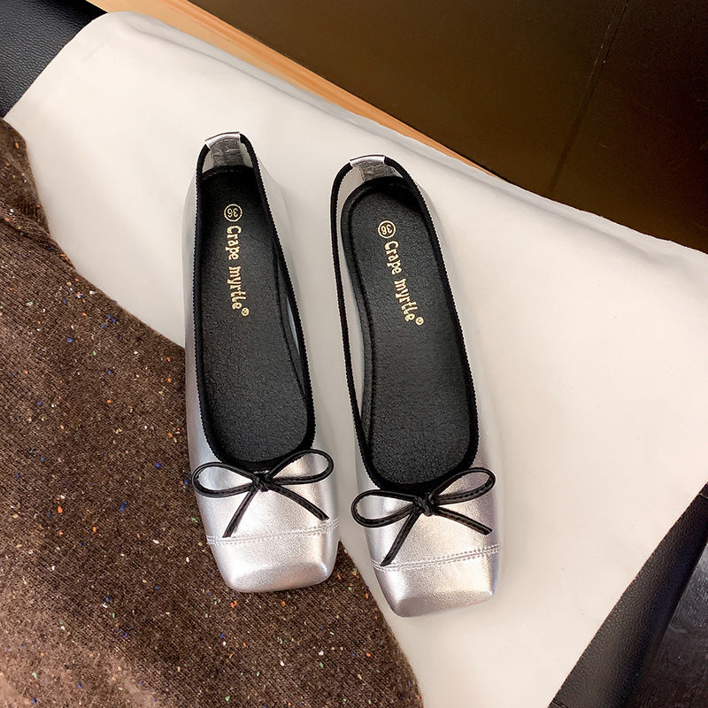 Damen Ballerinas mit dezentem Schleifen-Detail R&B