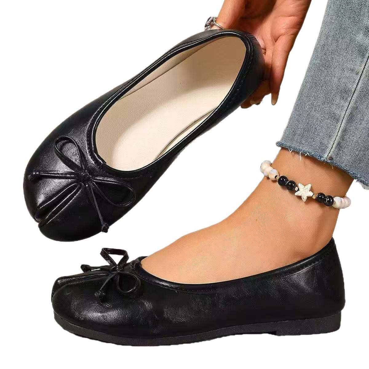 Damen Ballerinas mit eleganter Schleifenverzierung R&B