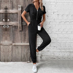 Damen Kapuzenoverall mit praktischem Reißverschluss und elastischem Bund R&B