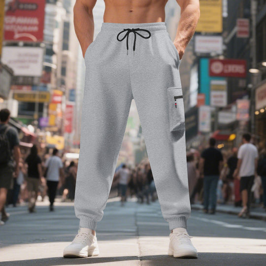 Herren Freizeithose mit elastischem Bund und praktischen Seitentaschen R&B