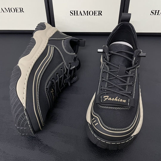 Damen Freizeit-Sneaker mit atmungsaktivem Mesh-Obermaterial und rutschfester Sohle R&B