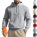 Herren sportlicher Kapuzenpullover mit halbem Reißverschluss und atmungsaktivem Stoff R&B