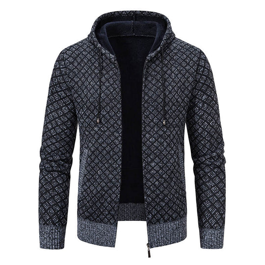 Herren Kapuzenjacke mit strukturiertem Design und eleganten Akzenten R&B