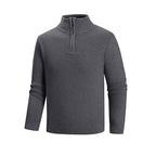 Herren Rollkragenpullover mit modernem Reißverschluss